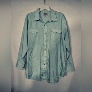 Ely Cattleman Lt Blue Button Down Shirt
